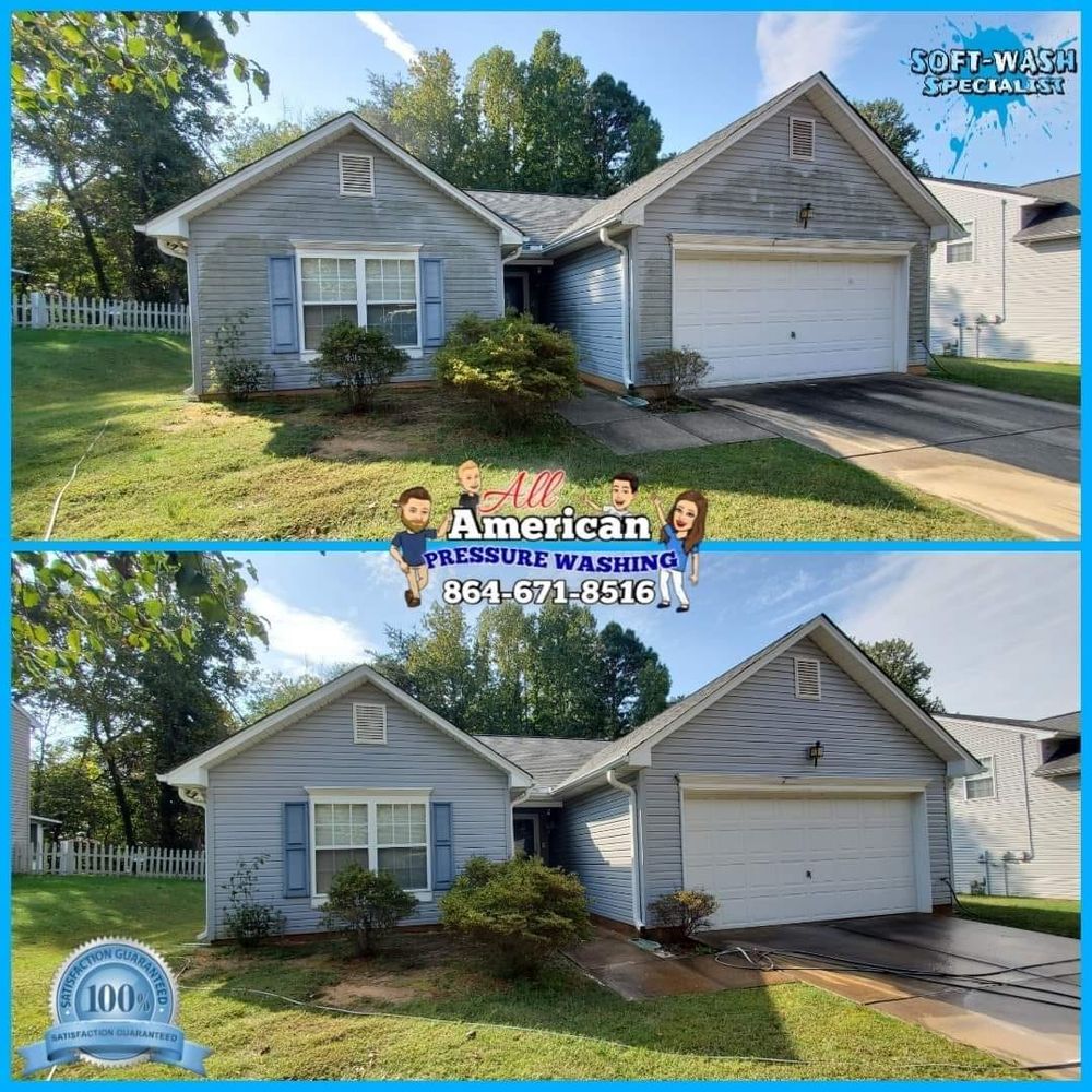 Home Softwash for All American Pressure Washing in Easley, SC