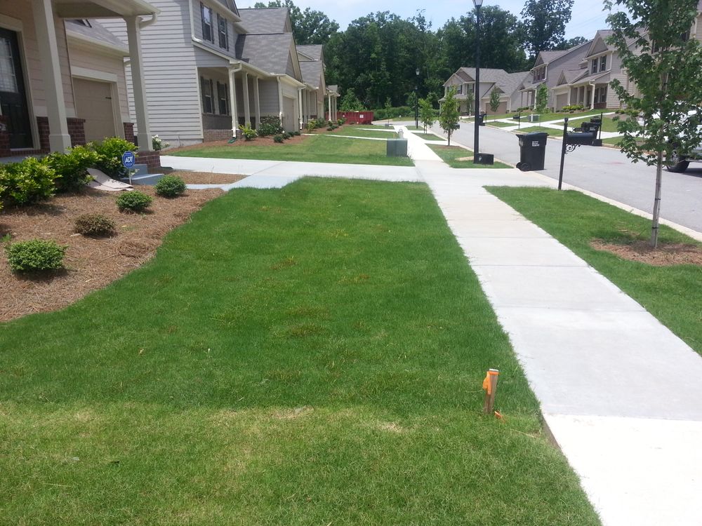 Sod installation using top quality sod. for Terra Bites Lawn Service in Jefferson, GA