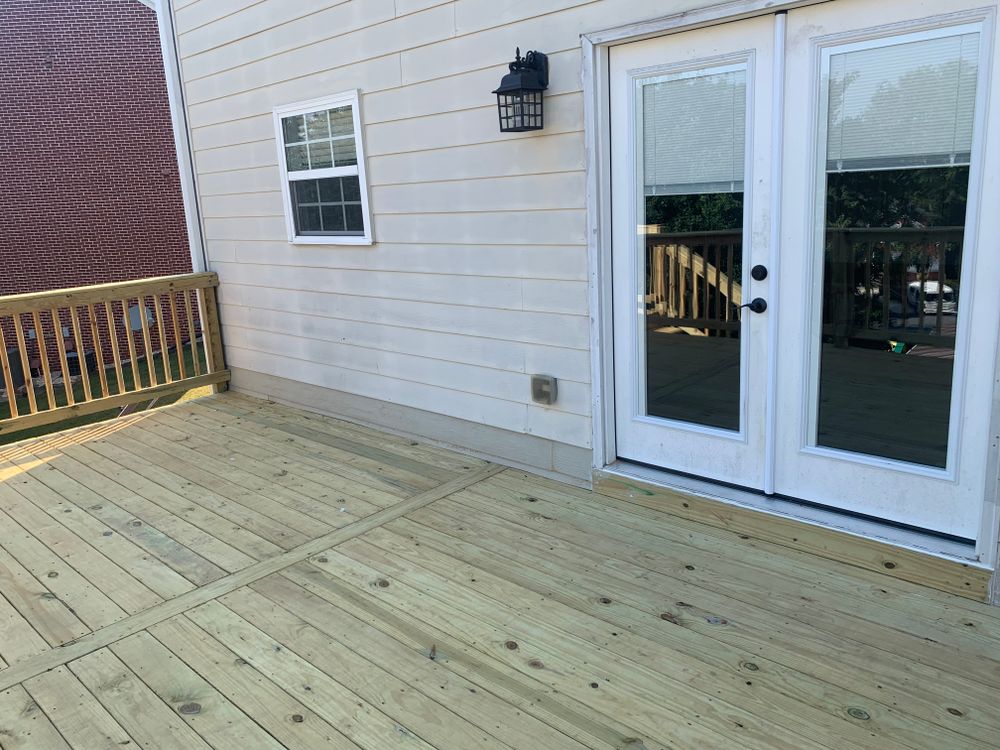 Decking work for Compadres Concrete in Griffin, GA