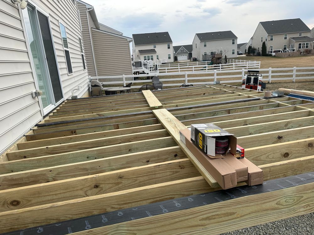 Goodwick Covered Deck for Thomas J. Gorman Construction in Middletown, DE