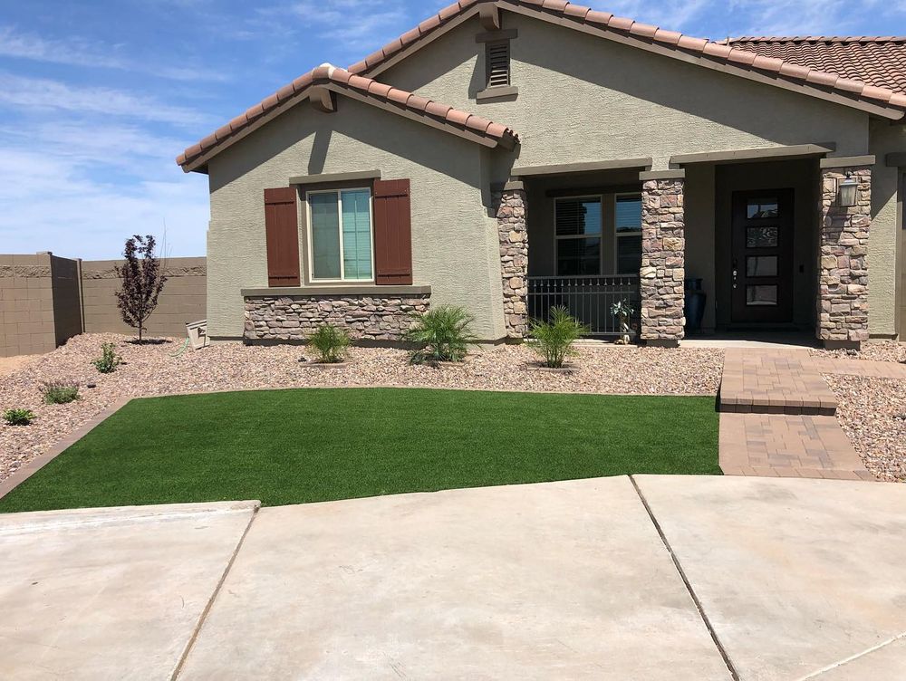 Residential Artificial Turf Installation for Kanelo's Hardscape and Landscape Services in Buckeye, AZ