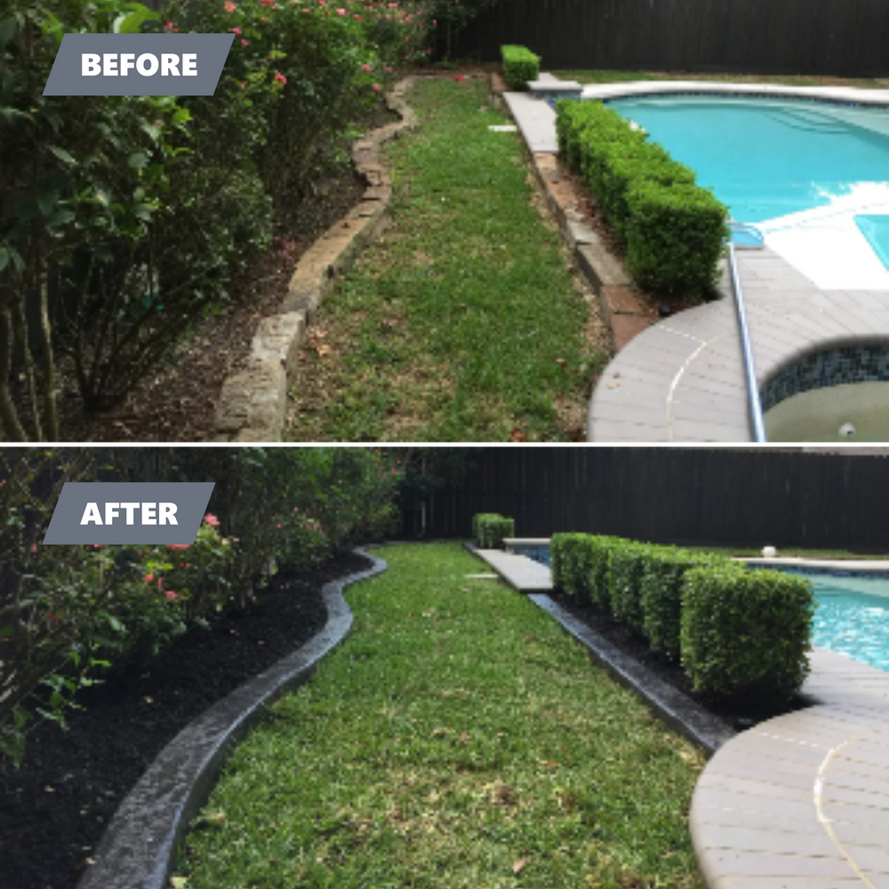 Before & Afters for Texas Curb N Borders in Houston, TX