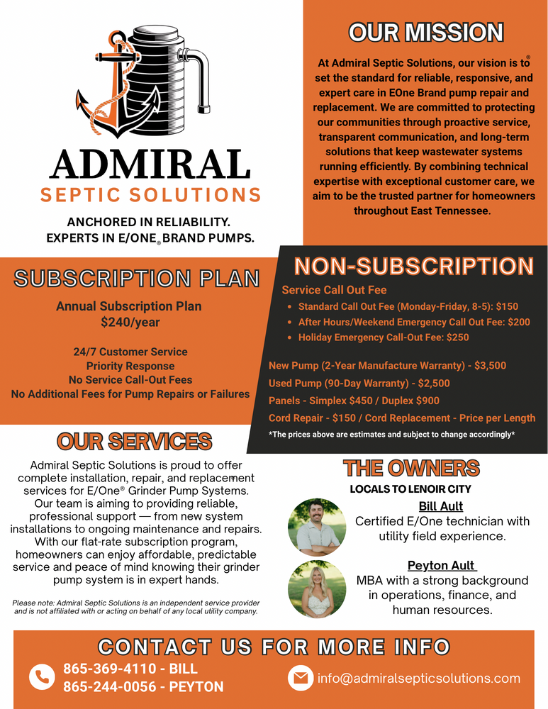 All Photos for Admiral Septic Solutions, LLC in Farragut, TN