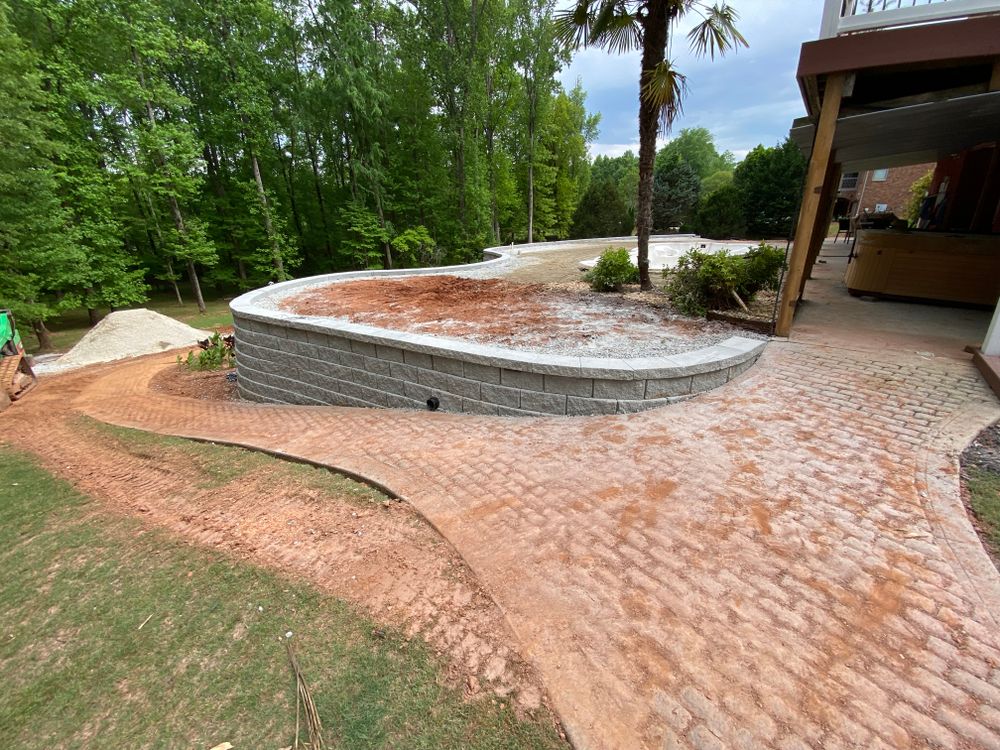 Retaining walls for JAD LANDSCAPE LLC in Conyers, GA