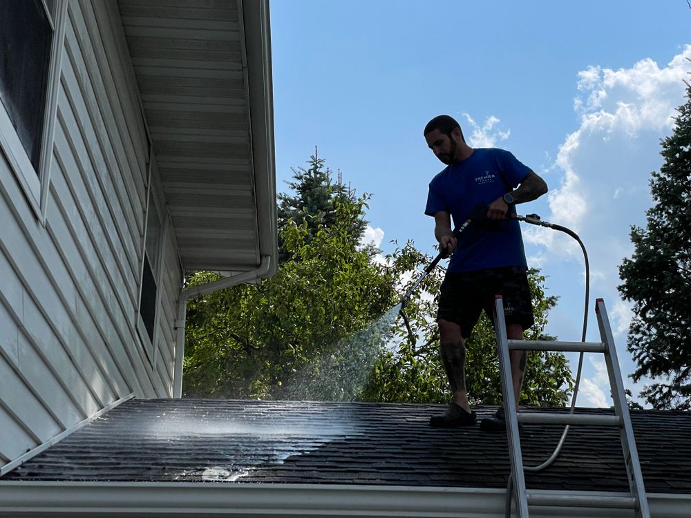 Roof Washing for Premier Partners, LLC. in Volo, IL