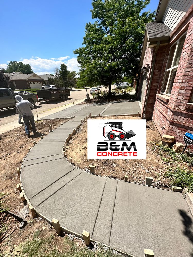 Concrete Driveways for B&M Concrete LLC in Longmont, CO