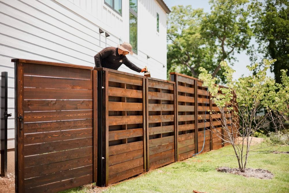 Fence Staining for Ansley Staining and Exterior Works in New Braunfels, TX