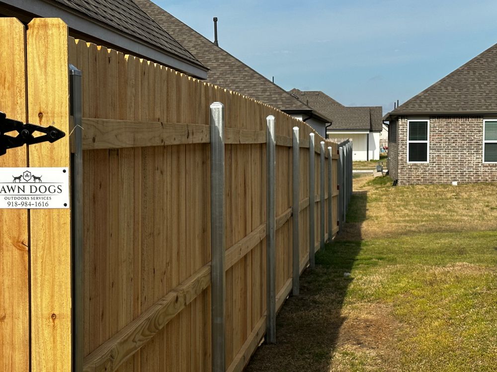 Fence for Lawn Dogs Outdoors Services in Sand Springs, OK