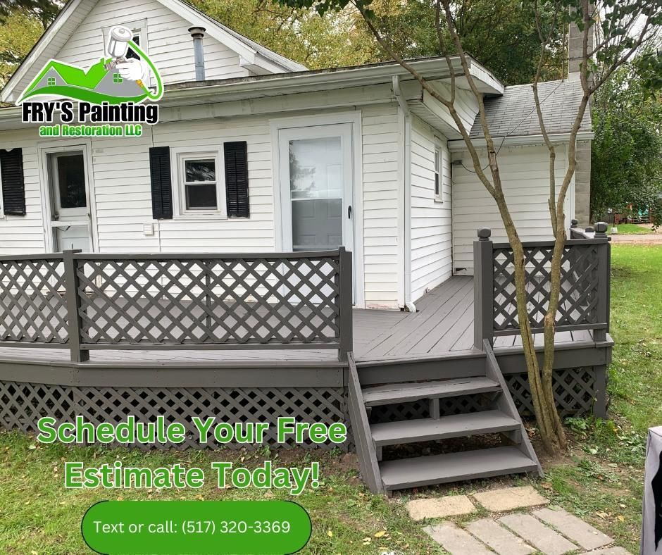 Exterior Painting for Fry’s Painting and Restoration in Hillsdale, MI