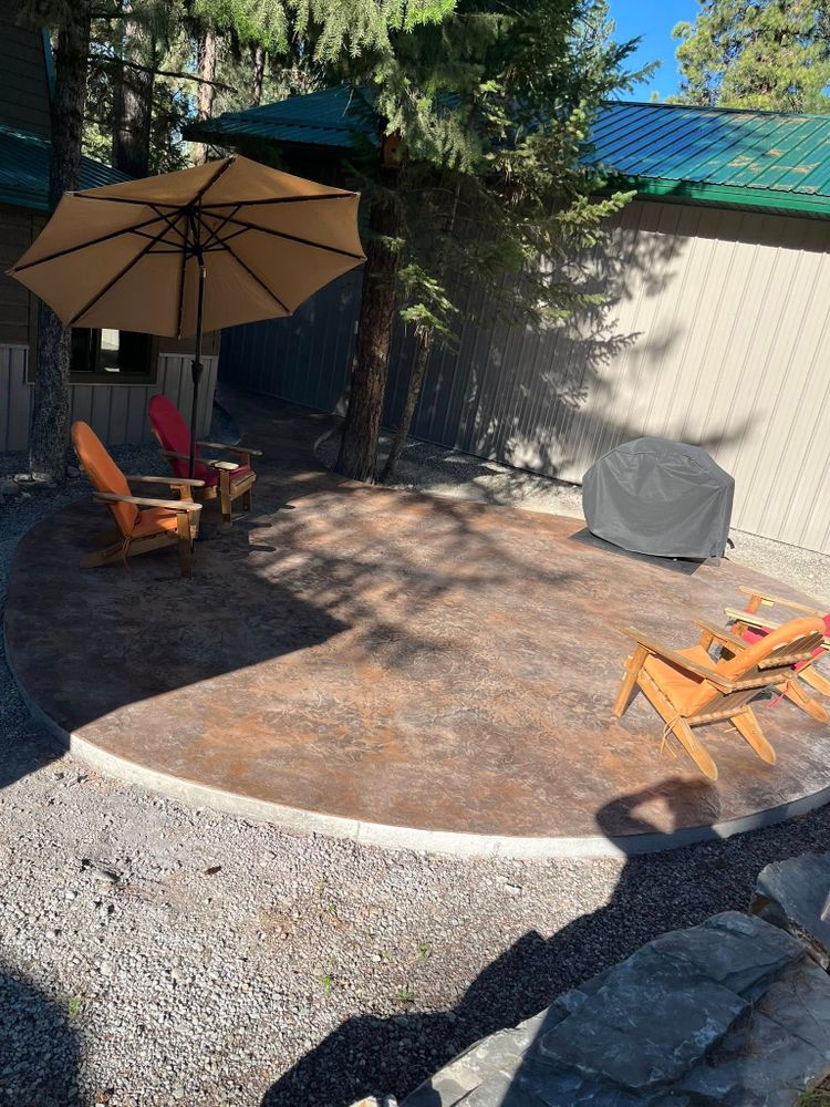 Transform your outdoor space with our expert concrete slab construction for patios, providing durability and style. Our team ensures a seamless process from design to completion, enhancing your home's beauty. for Deep-Crete Concrete Construction in Lincoln County, MT