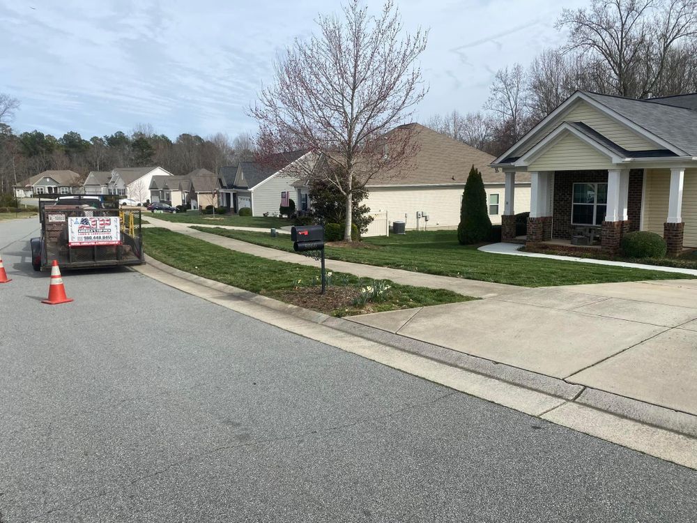 Mulching for America's Top Pick Lawn & Landscaping in Gastonia, NC