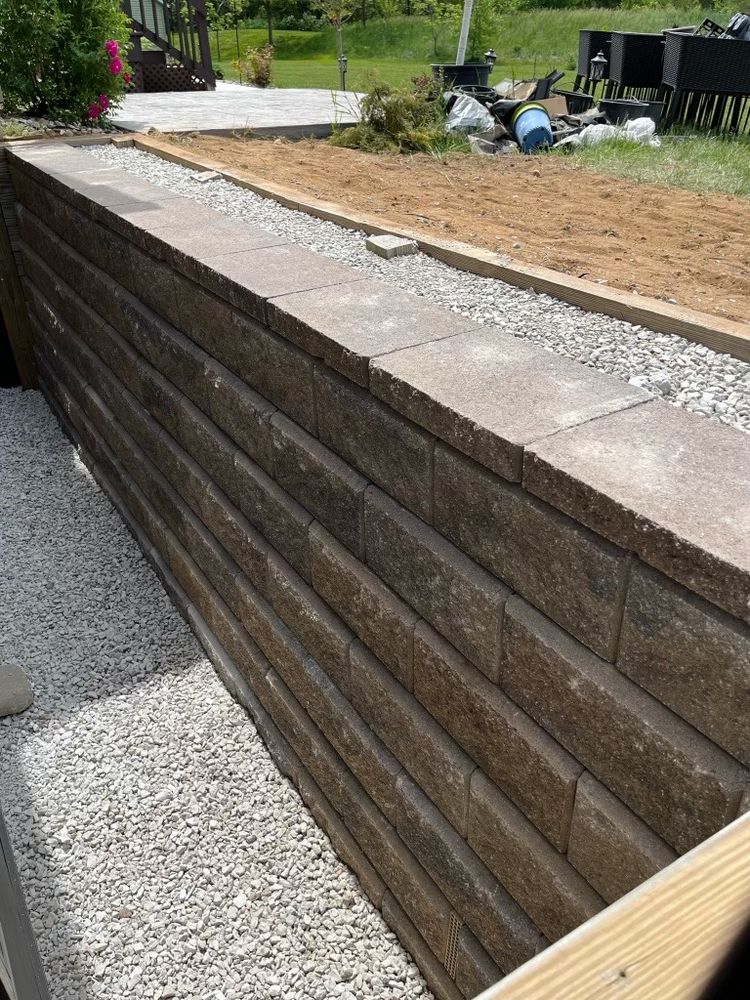 Retaining Walls for Curb Concepts Plus in Mishawaka, IN