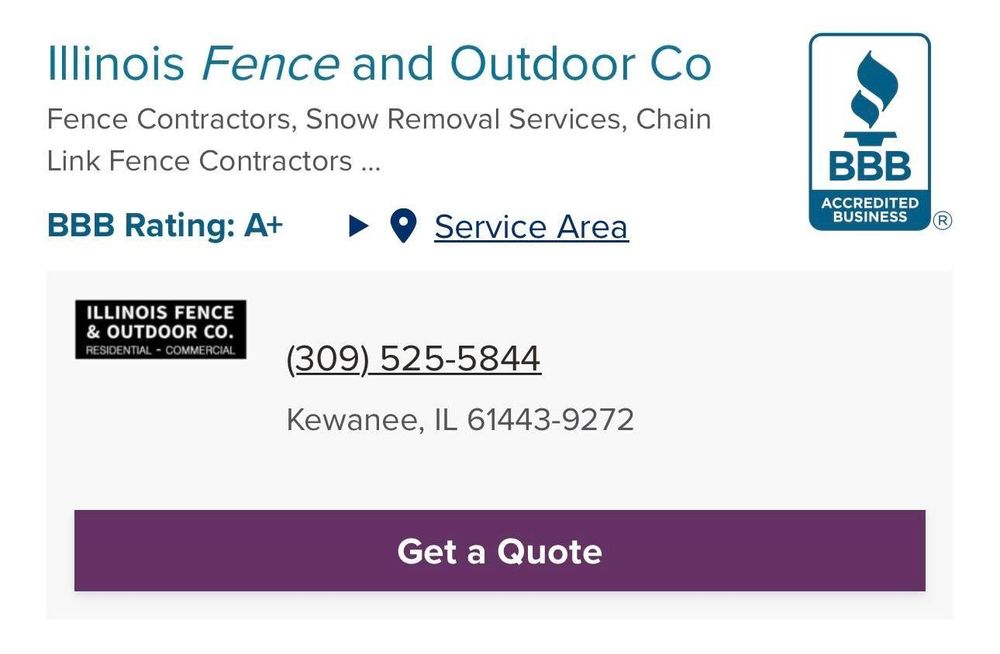 Fence Installation for Illinois Fence & outdoor co. in Kewanee, Illinois