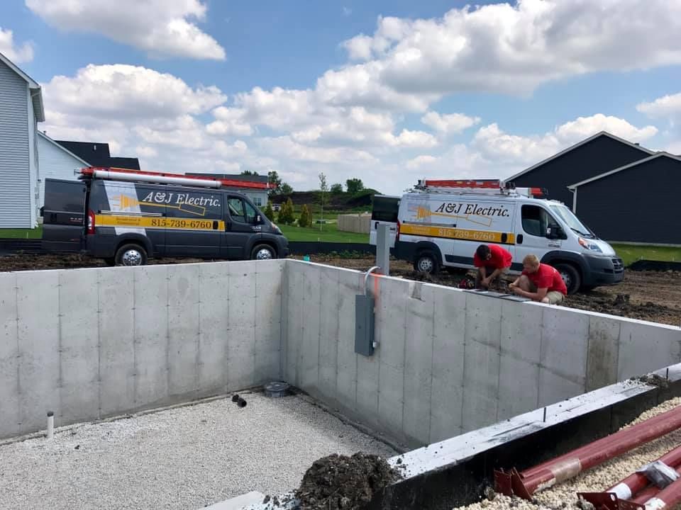 New Home Residential Wiring for A&J Electric in Sycamore, IL