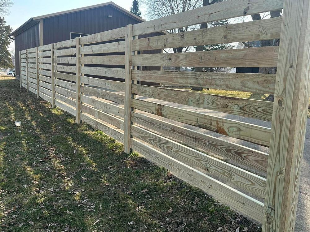 Fence Installation for Illinois Fence & outdoor co. in Kewanee, Illinois