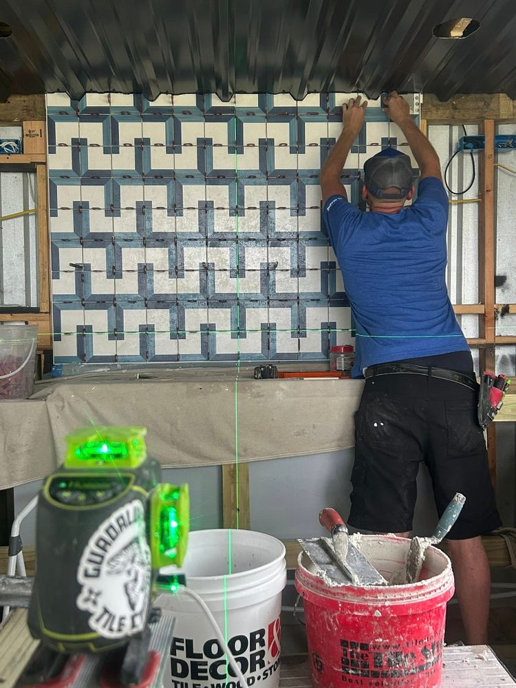 Bathroom Tiling for Guadalupe Tile Company in New Braunfels, TX