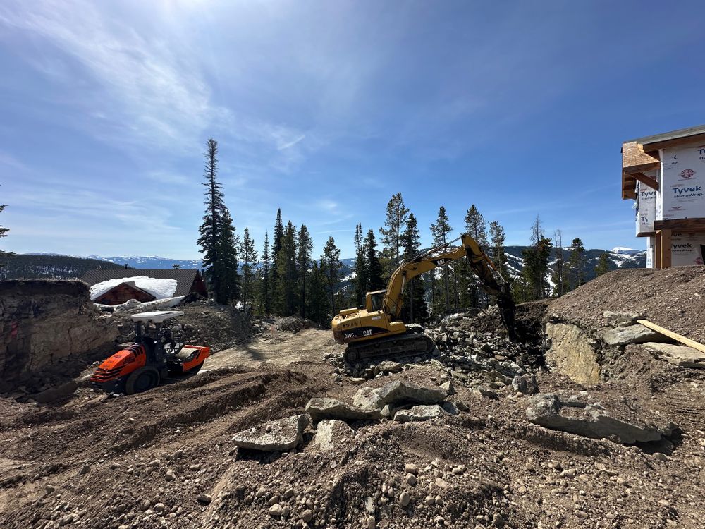 Dirt Work for R&H Homes in Bozeman, MT