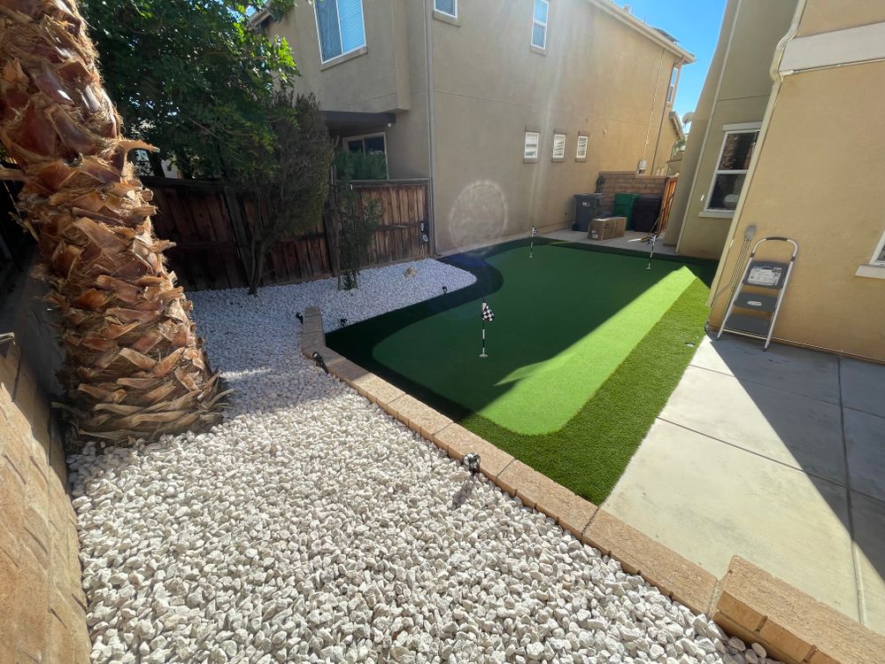Putting Greens for Aidan Jade Landscaping in Riverside County, CA