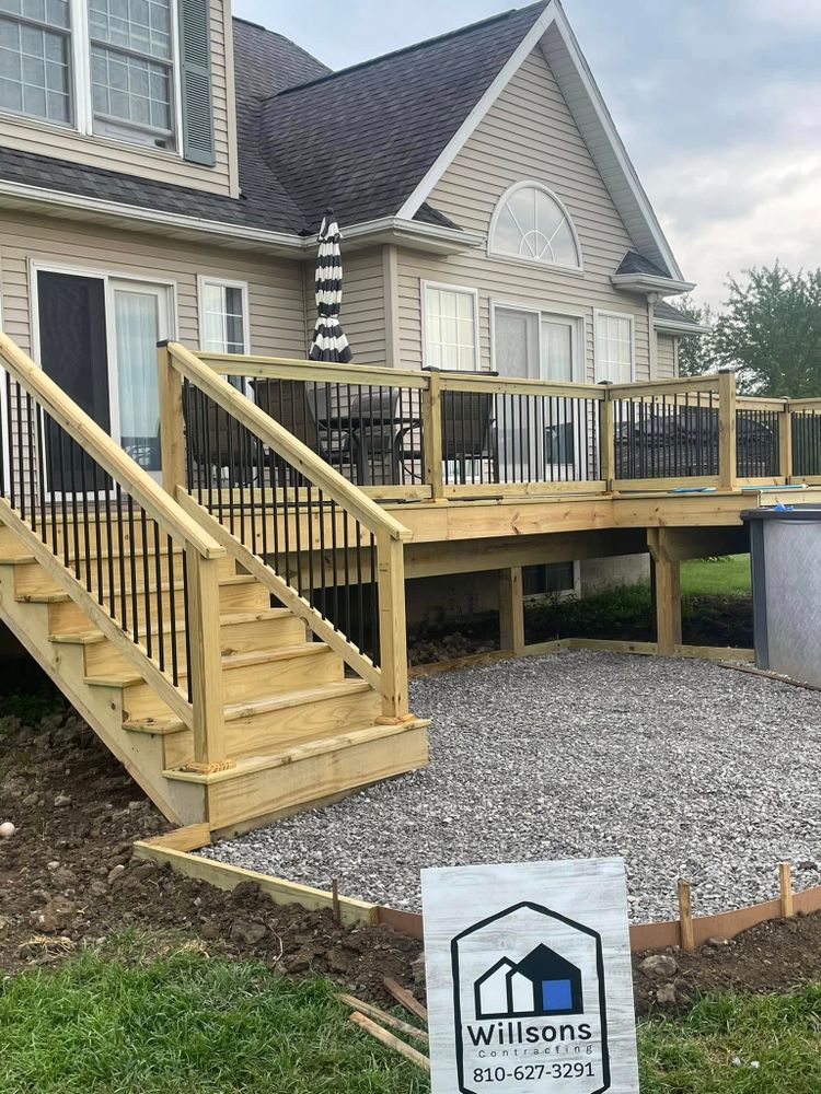 Transform your outdoor space with our expert deck and patio installation services, offering durable materials, customized designs, and professional craftsmanship to enhance beauty and functionality in your home's exterior oasis. for Willson's Contracting in Davison, MI