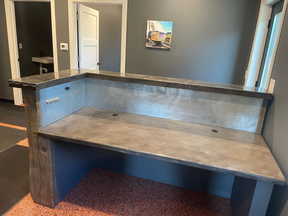 Concrete counter tops for STAMPEDE Vertical Concrete in Isanti, Minnesota