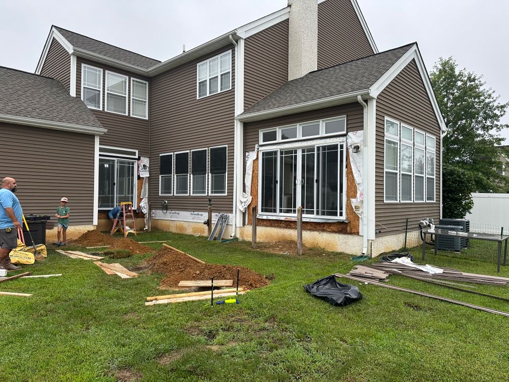 Parkside - deck & kitchen for Thomas J. Gorman Construction in Middletown, DE