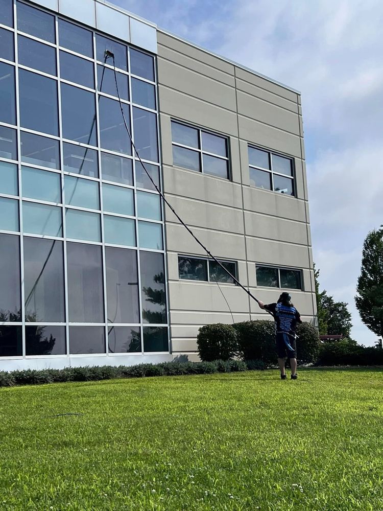 Our Commercial Window Cleaning service offers homeowners a sparkling solution to maintain the clarity and brightness of their windows, guaranteeing a spotless finish every time. for Soapy Suds Services Georgia in Perry, GA