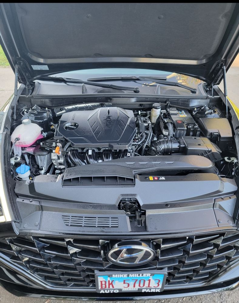 Before and After Engine Cleaning  for Luxury Auto Detail in Peoria, IL