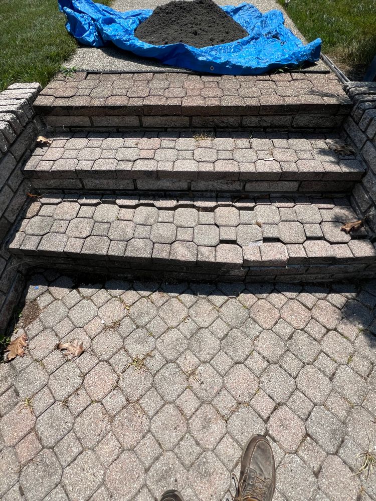 Paver repairs for Alltimate Outdoor Services in Warren, MI