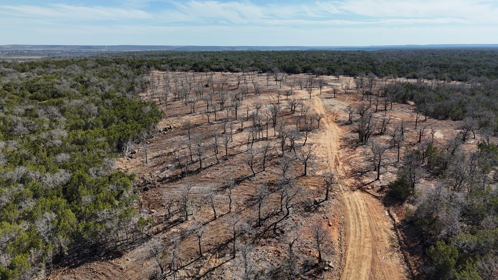 Land Clearing and Land Development for South Prairie Construction in Graham, TX