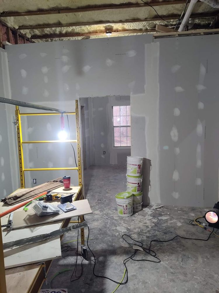 Sheetrock work  for Rick's creative home improvement and repair in Atlanta, GA