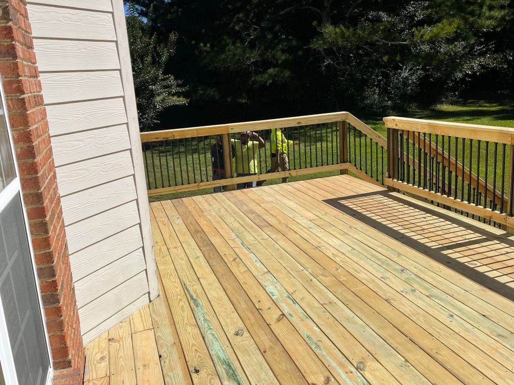 Decking work for Compadres Concrete in Griffin, GA