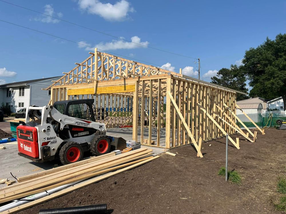 Our framing expertise ensures durable structures, while our fence installation service enhances privacy and aesthetics. Trust us for quality construction that elevates your home's functionality and curb appeal. for SC Specialties in Centerville, SD