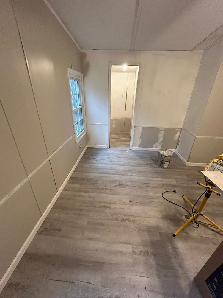 Our flooring service upgrades your home with durable, stylish options, including vinyl, expertly installed for lasting beauty. We ensure smooth finishes, dependable craftsmanship, and a clean process from start to finish. for HD Property Services in Wilmington, NC