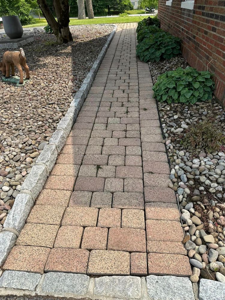 Our Hardscape Cleaning service restores the beauty of your outdoor surfaces, such as driveways, patios, and sidewalks by removing dirt, grime, mold, and stains using our advanced cleaning techniques. for America First Power Washing Services in Brewster,  NY