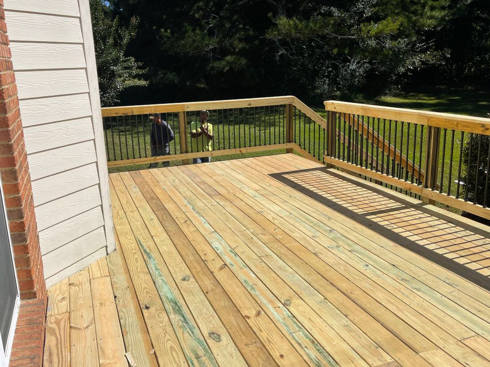 Decking work for Compadres Concrete in Griffin, GA