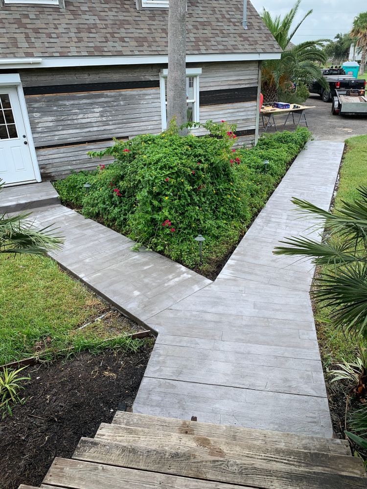 Stamped Concrete for Keen Decorative Concrete in Corpus Christi, TX