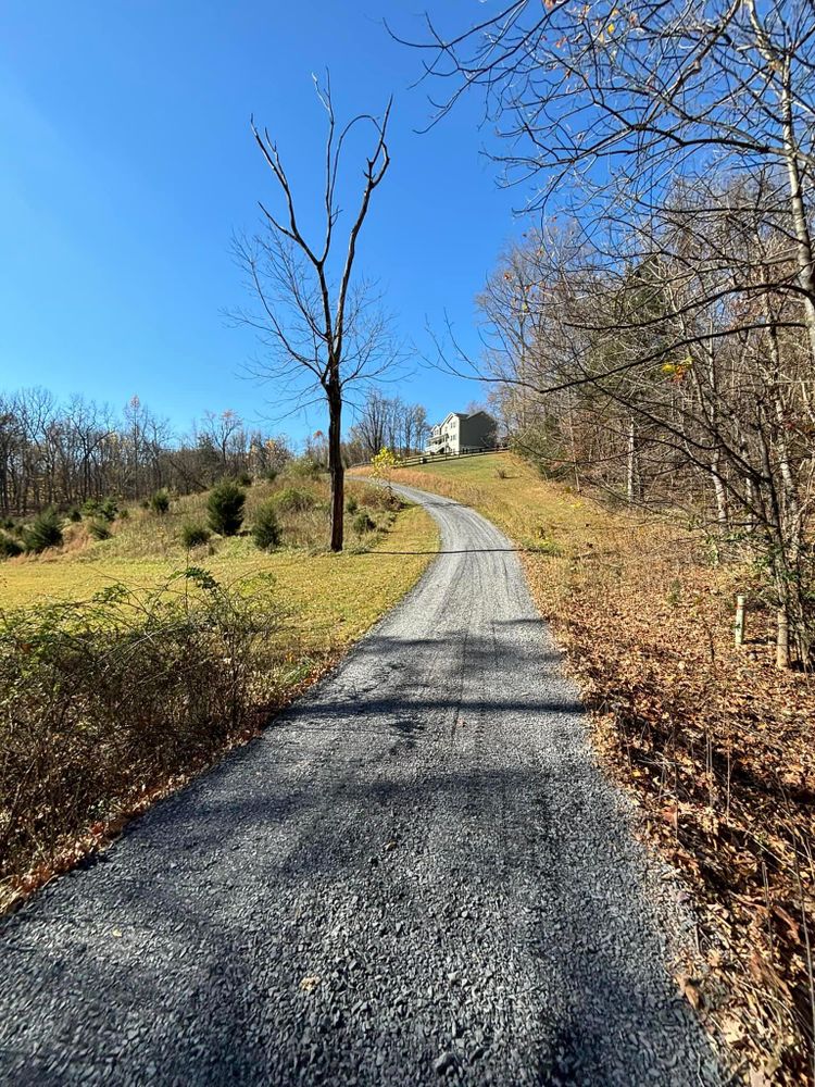 Grading for Schrock’s Land Management in Northern Virginia, Shenandoah Valley, VA