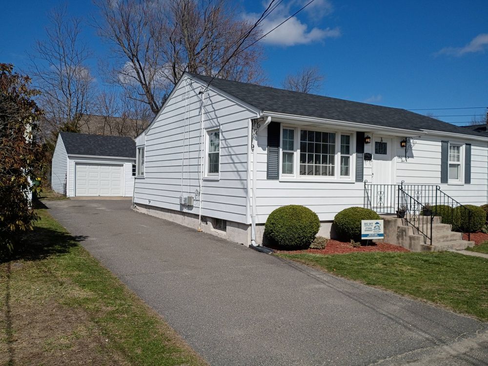 Our siding installation service protects your home, boosts curb appeal, and improves energy efficiency with durable, weather-resistant materials expertly installed to complement your roof and withstand years of changing seasons. for BIG SKY Contracting in Southington, CT