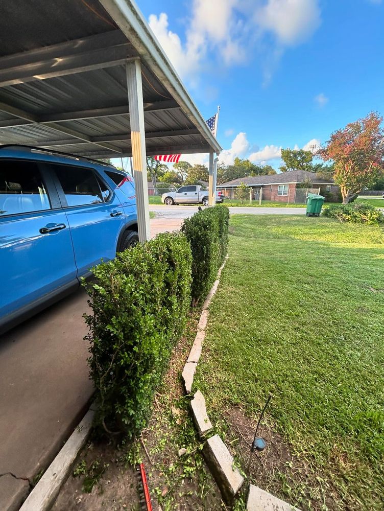 Our shrub trimming service enhances your home's curb appeal by expertly shaping and maintaining healthy plants, promoting growth, and ensuring a neat, polished appearance for your garden all year round. for Faith LEC Services LLC in Houston, TX