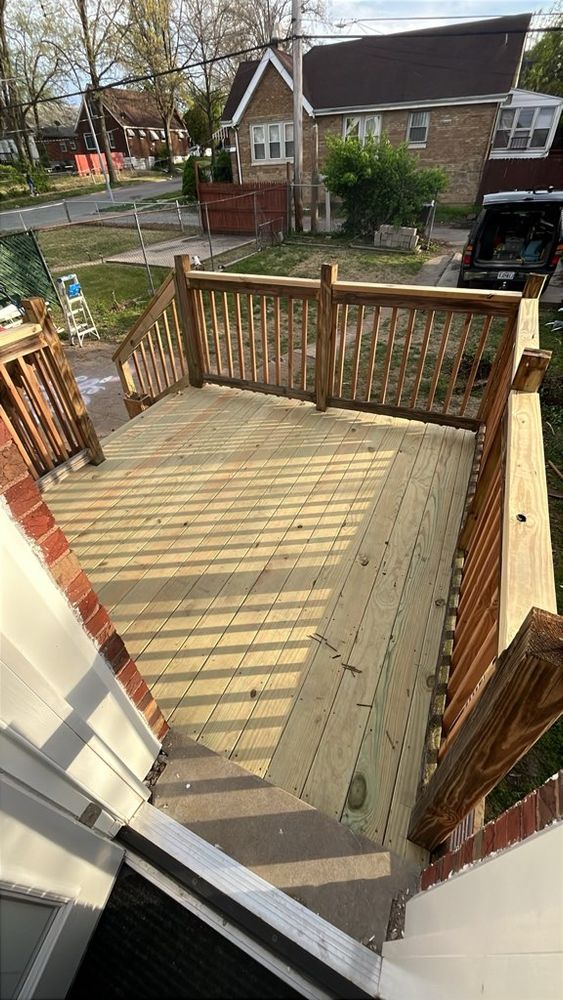 Enhance your outdoor living space with our expert deck & patio installation service, offering customized designs, quality materials, and skilled craftsmanship to create the perfect relaxation or entertainment area for your home. for WHL Construction in Moscow Mills, MO