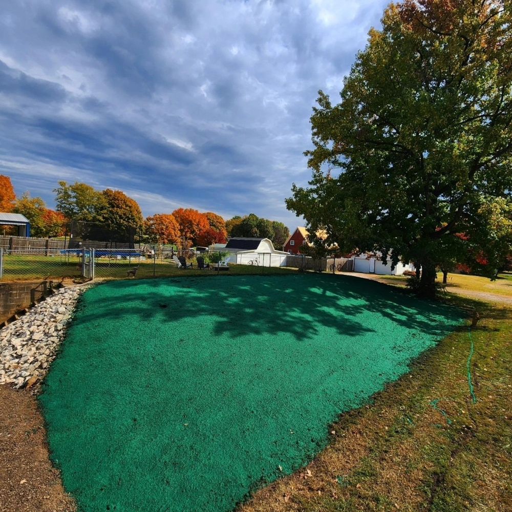 Hydroseeding  for Empire Development Group in Evansville, IN