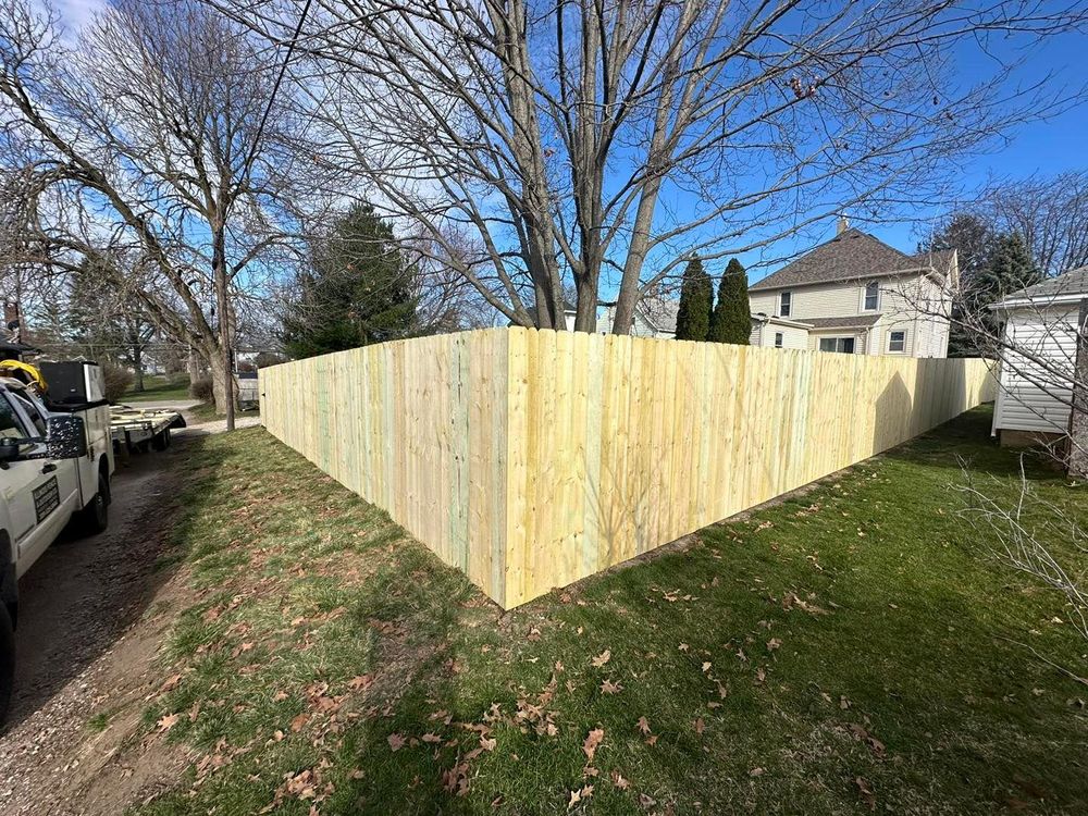 Fence Installation for Illinois Fence & outdoor co. in Kewanee, Illinois