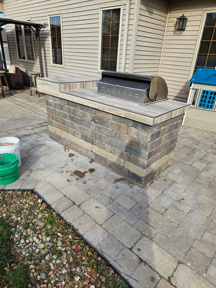 Tile work for John Colvin's Home Improvement in Modoc,  IN