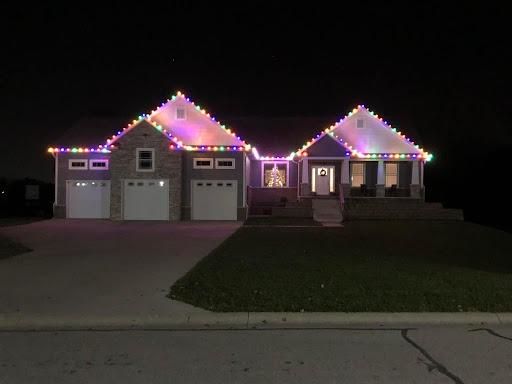 Residential Christmas Light Installation for Indiana Christmas Light Installers in Eaton, IN