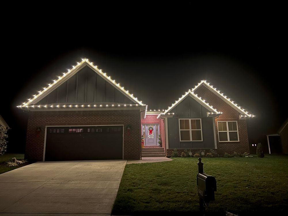 Christmas Light Installation Gallery for Bluegrass Brothers Exterior Services LLC in Elizabethtown, KY