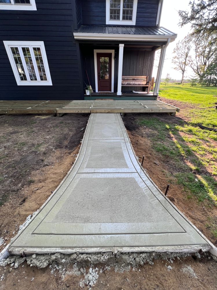 Driveways for Richard Custom Concrete in Bremen, IN