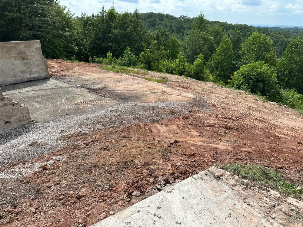 Excavating for Brannon's Construction in Riceville,,  TN