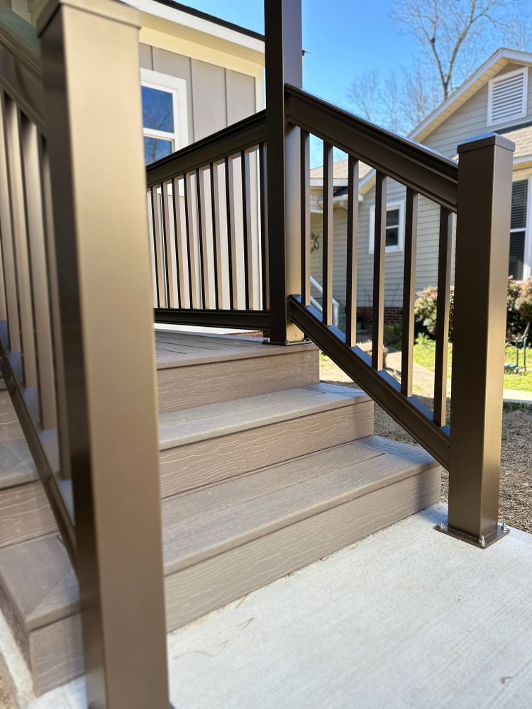 Aluminum Composite Porches and Decks  for Emfinger Custom Builders LLC in Pine Mountain, GA