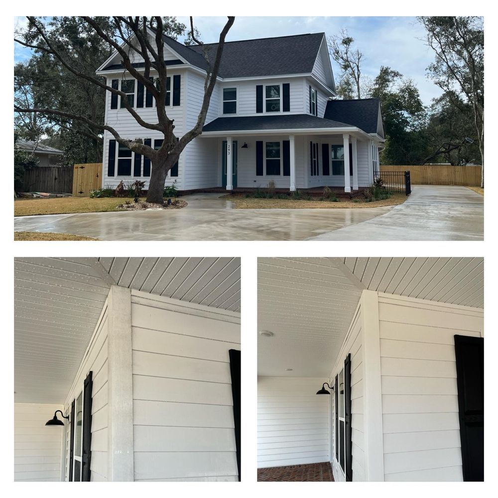 Our Home Softwash service utilizes a gentle yet effective cleaning method to safely remove dirt, grime, and mildew from your home's exterior surfaces, enhancing its overall curb appeal. for Panhandle Exterior Pros LLC in Milton, FL