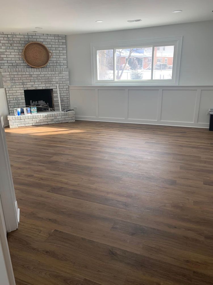Transform your home with our exceptional flooring services. We offer a wide range of high-quality materials and expert installation, ensuring durability, style, and comfort that perfectly complements your living space. for Linsfort Construction in Villa Park, IL